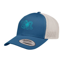 Octopus Cool Vintage Marine Biologist Ocean Sea Life 2 Retro Trucker Cap | Artistshot