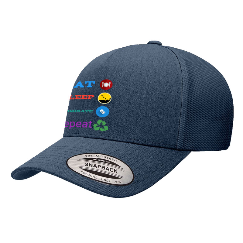 Eat Sleep Dominate Repeat Yupoong Trucker Cap by milasindi | Artistshot