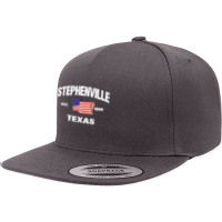 Stephenville Texas Tx Usa Stars & Stripes Vintage Style Premium 5 Panel Snapback Cap | Artistshot