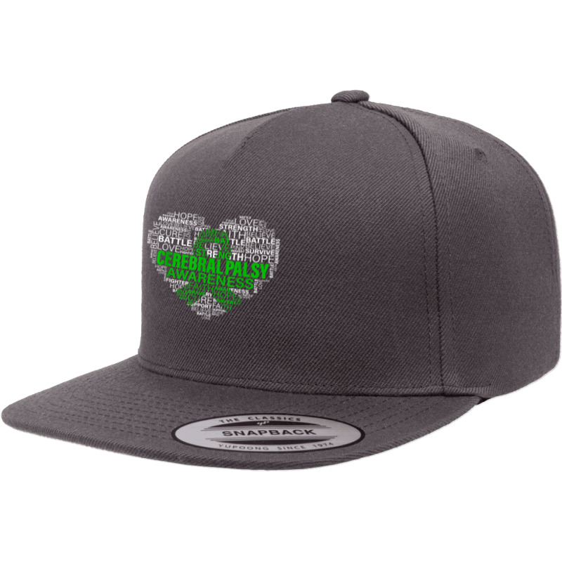 Cerebral Palsy Awareness Hope Support Strong Warrior T Shirt 5 Panel Snapback Cap | Artistshot