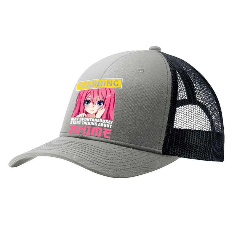 Warning May Spontaneously Start Talking About Anime Girls , Best Gift, Pa Trucker Cap | Artistshot