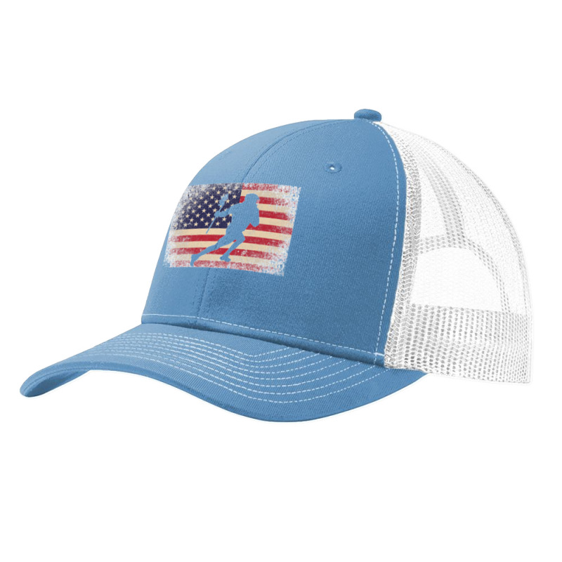 Lacrosse 4th Of July Gift American Flag Usa  Ball Stick Premium Pa Trucker Cap by EaglesonBonnie | Artistshot