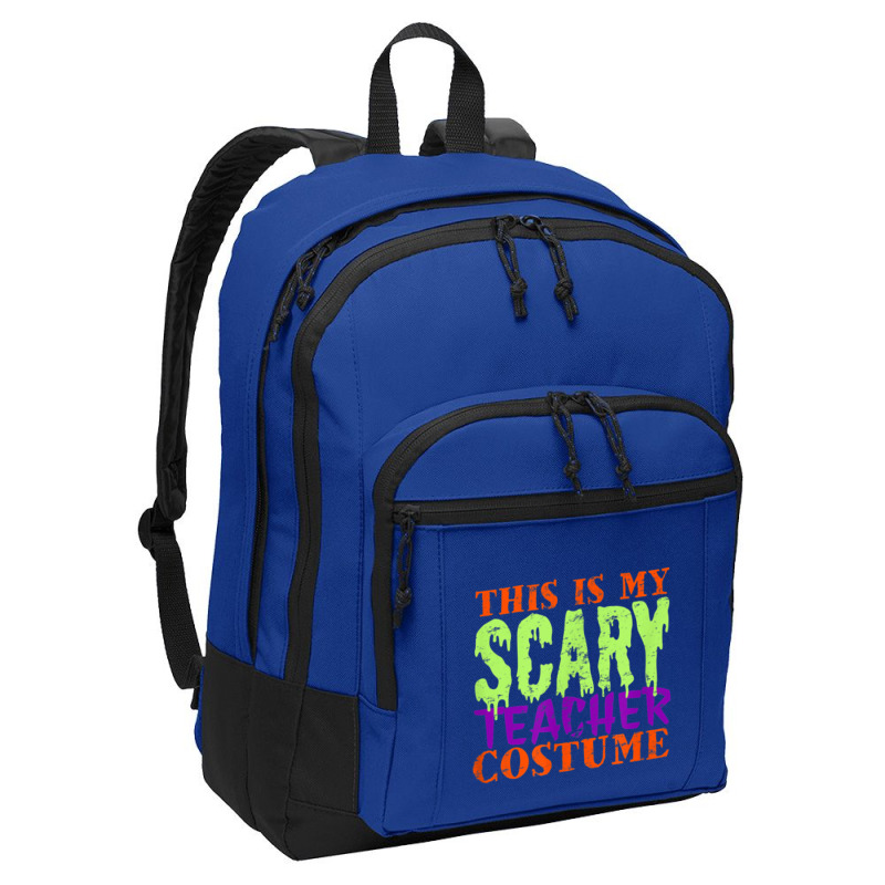 This Is My Scary Teacher Costume Halloween Cute Animations Characters Basic Backpack | Artistshot