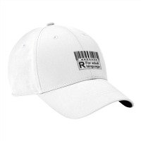 Barcode Sign R For Adult Language Warning Label Sign T Shirt Nike Dri-fit Cap | Artistshot