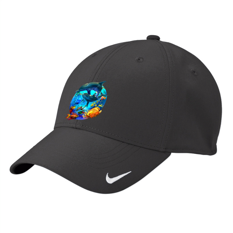 Dolphin Sea Life Save The Ocean Marine Biology Aquarium Nike Dri-fit Cap | Artistshot