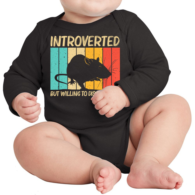 Funny Rat Gift Mouse Rat Lover Accessories & Stuff Long Sleeve Baby Bodysuit by Rebecca Mitchell | Artistshot