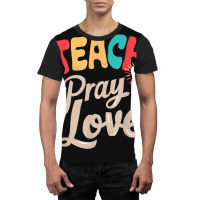 Teach Pray Love Design Teacher Graphic T-shirt | Artistshot