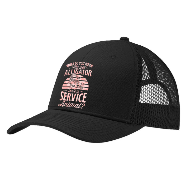 What Do You Mean My Pet Alligator Isn't A Service Pa Trucker Cap by Rebecca Mitchell | Artistshot