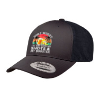 Summer Sunsedon'worry I've Had Both My Shots Booster Graphic Retro Trucker Cap | Artistshot