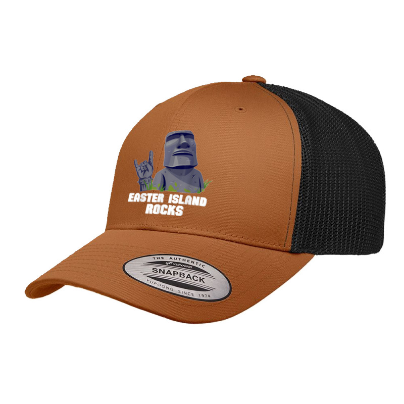 Easter Island Rocks Moai Statue Rapa Nui Rock Music Retro Trucker Cap | Artistshot