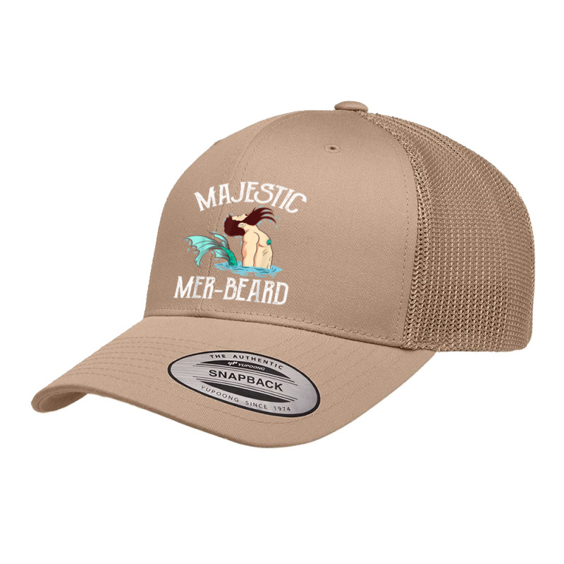 Majestic Mer-beard Funny Merman Manly Merman Retro Trucker Cap | Artistshot