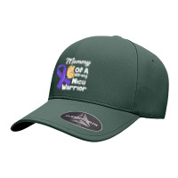 Mommy Of A Strong Nicu Warrior Baby Purple Ribbon Awareness Premium T Seamless Cap | Artistshot