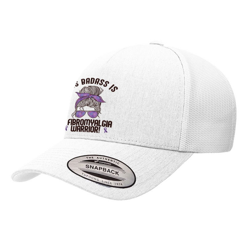 This Badass Is A Fibromyalgia Warrior Awareness Woman Meme Pullover Ho Yupoong Trucker Cap | Artistshot