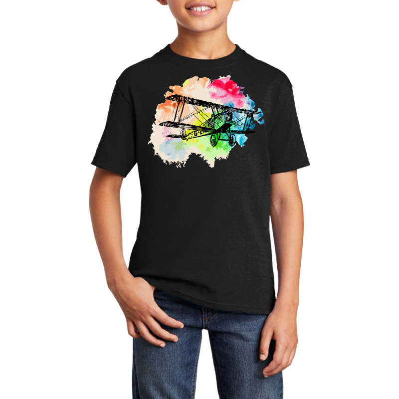 Biplane Basic Youth T-shirt | Artistshot