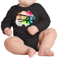 Biplane Long Sleeve Baby Bodysuit | Artistshot