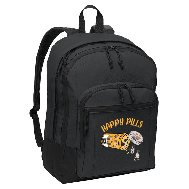 Happy Pills Border Collie Dog Lover T Shirt Basic Backpack | Artistshot