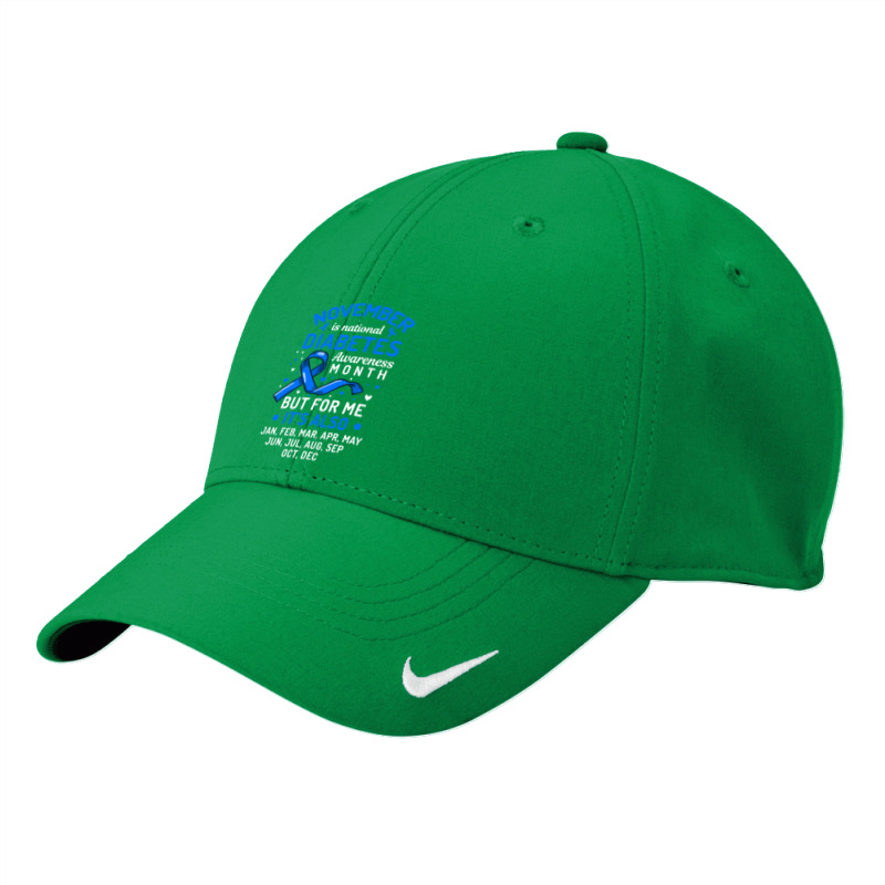 Diabetes November Is National Diabetes Awareness Month Support 288 Nike Dri-FIT Cap by stress | Artistshot