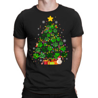 Dog Cat Paws Christmas Tree T-shirt | Artistshot