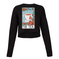 The Tea Tarot Card Reading Halloween Cropped Sweater | Artistshot