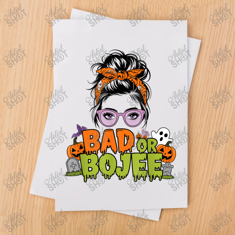 Funny Spooky Season Bad And Boo Jee Sublimation Transfer | Artistshot