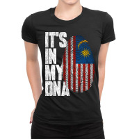 It's In My Dna Malaysian Proud Malaysia Flag Ladies Fitted T-shirt | Artistshot