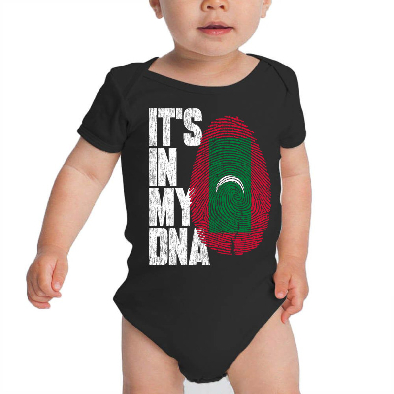 It's In My Dna Maldivian Proud Maldives Flag Baby Bodysuit | Artistshot