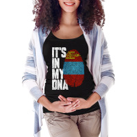 It's In My Dna Mongolian Proud Mongolia Flag Maternity Scoop Neck T-shirt | Artistshot