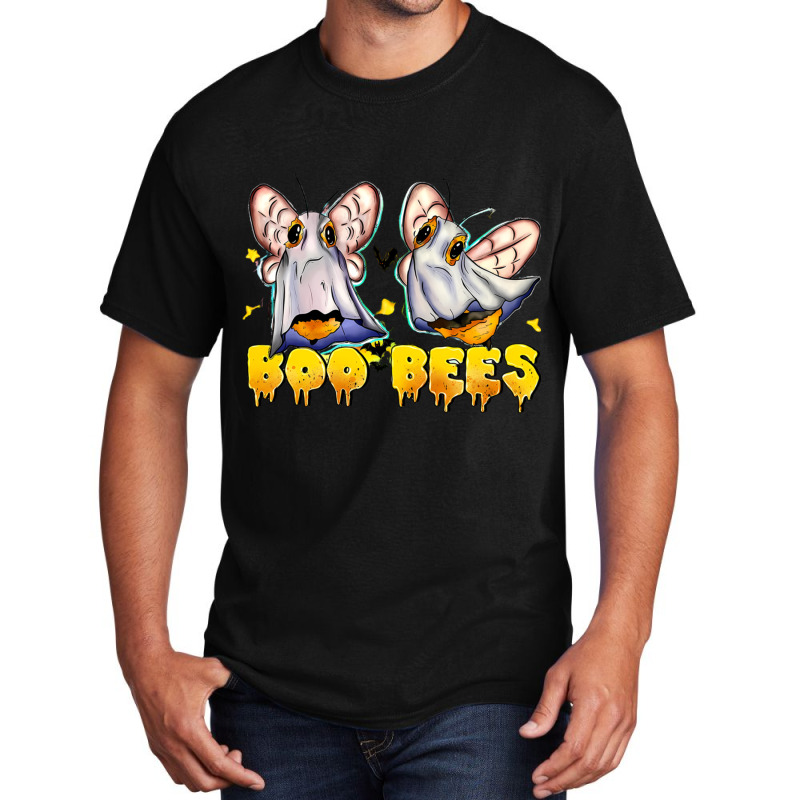 Boo Bees Couples Halloween Basic T-shirt by Rebecca Mitchell | Artistshot