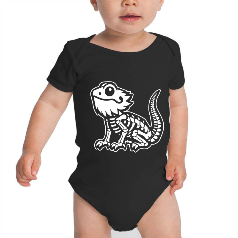 Xray Skeleton Bearded Dragon Funny Baby Bodysuit by Rebecca Mitchell | Artistshot