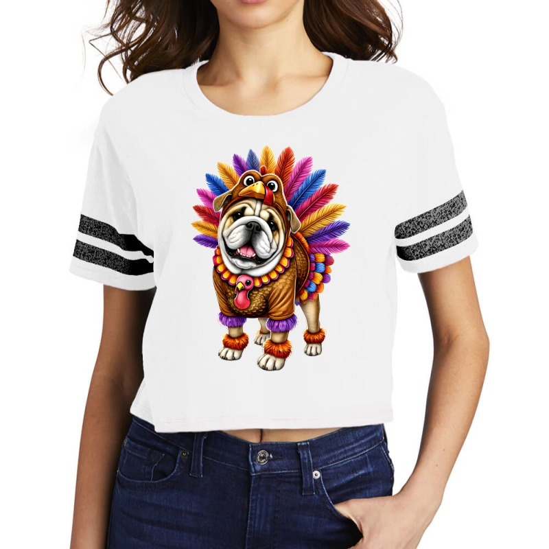 Bulldog Turkey 2 Scorecard Crop Tee by Rebecca Mitchell | Artistshot