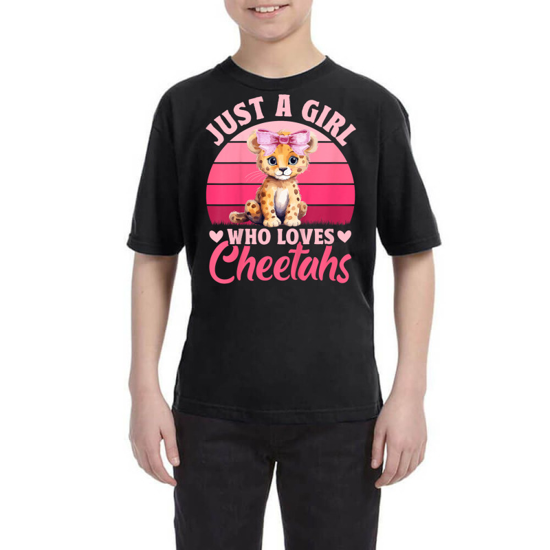 Just A Girl Who Loves Cheetahs Youth Tee by Rebecca Mitchell | Artistshot