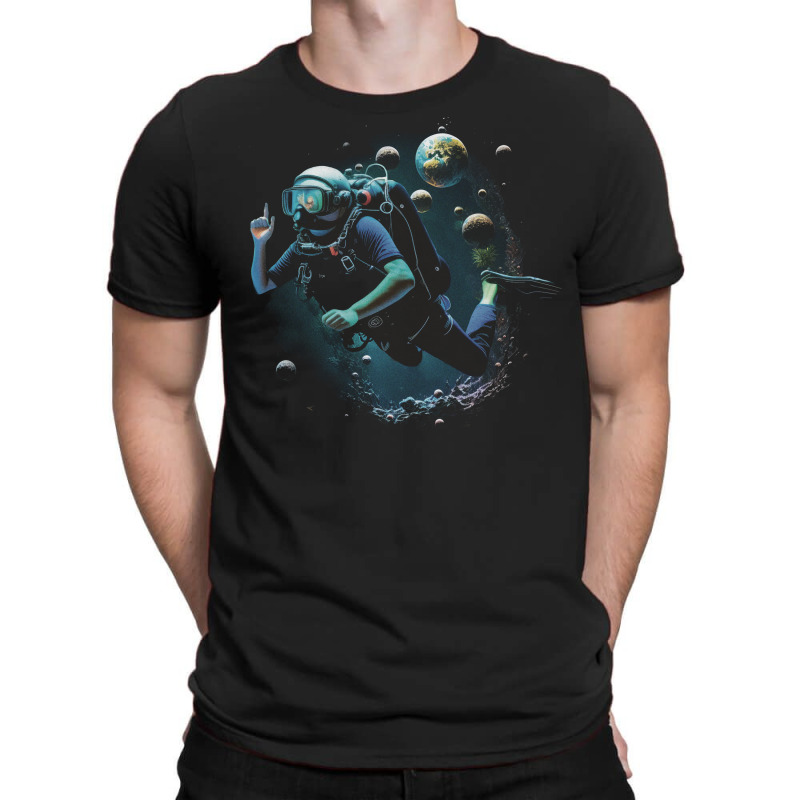 Astronaut Sea Diver T-shirt | Artistshot