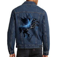 Animal Zodiac - Pegasus Mythical Creature Men Denim Jacket | Artistshot