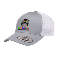 National Hispanic Heritage Month Latin Flags Messy Bun T Shirt Retro Trucker Cap | Artistshot