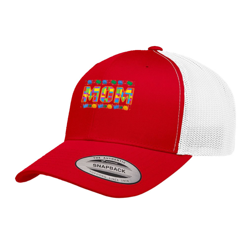 Mom Brick Builder Funny Blocks Master Builder Retro Trucker Cap | Artistshot