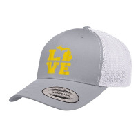 Michigan Love Mi Vintage Retro Trucker Cap | Artistshot