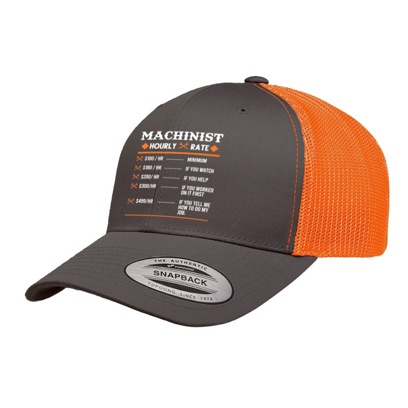 Machinist Hourly Rate Machining Retro Trucker Cap by cm-arts | Artistshot