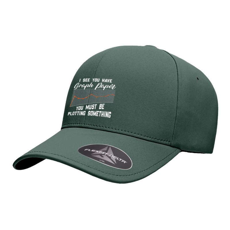 Funny Math Pun - I See You Have A Graph Paper Funny Gifts Boys Girls Seamless Cap | Artistshot