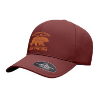 National Parks Bear Hiking Travel Camping Outdoors Retro Usa Seamless Cap | Artistshot