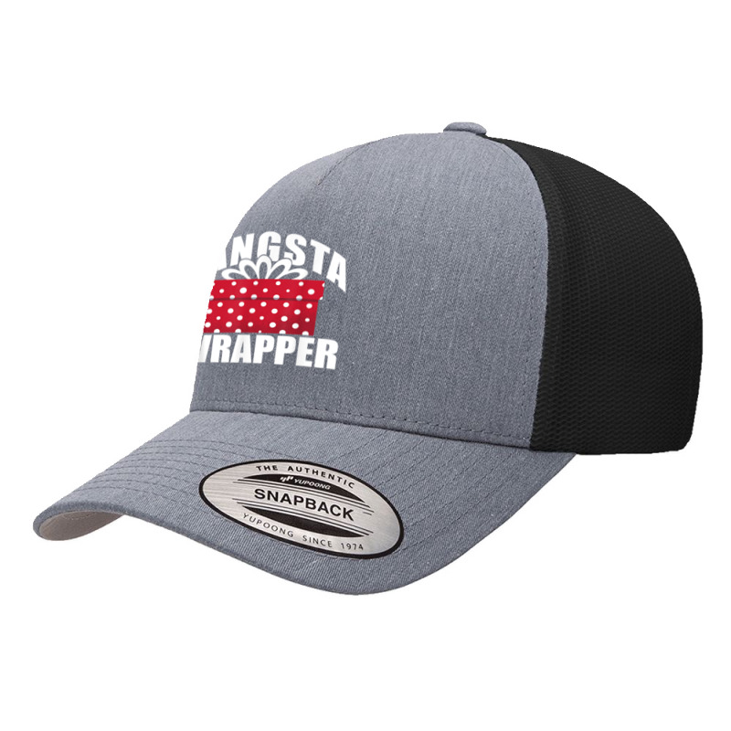 Gangsta Wrapper Funny Christmas Meme Xmas T Shirt Yupoong Trucker Cap | Artistshot