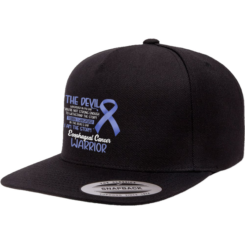 I Am The Storm Esophageal Cancer Warrior 5 Panel Snapback Cap | Artistshot