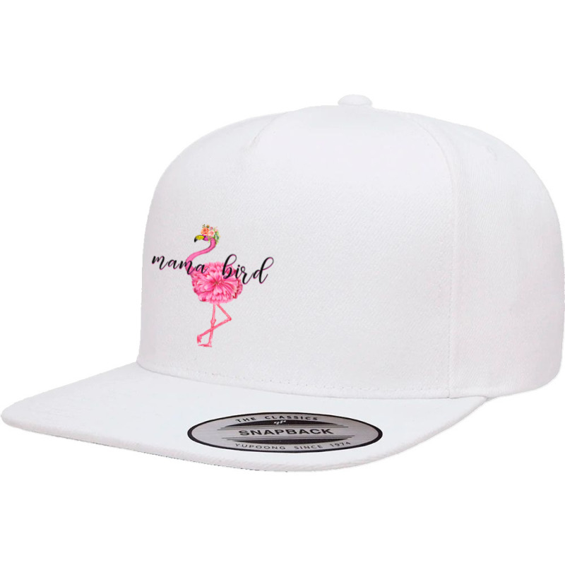 Flower Pink Mama Bird Momma Flamingo Summer Sea 2019 Floral 5 panel snapback cap by sieuduong86 | Artistshot