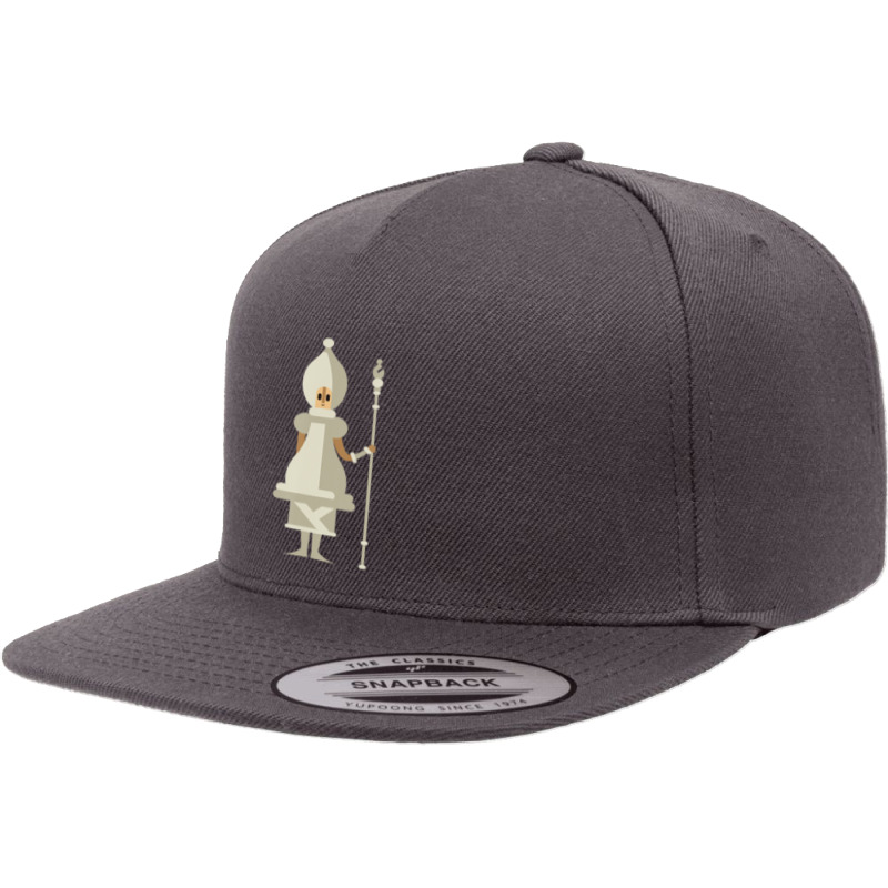 Chess Pieces White Bishop Children Board Game Set 5 Panel Snapback Cap | Artistshot