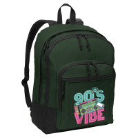 90s Vibe Vintage 1990s Music 90s Costume Party Nineties Characters Car Basic Backpack | Artistshot