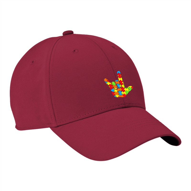 Asl Love Sign Language Autism Awareness Support Nike Dri-FIT Cap by mrlee | Artistshot