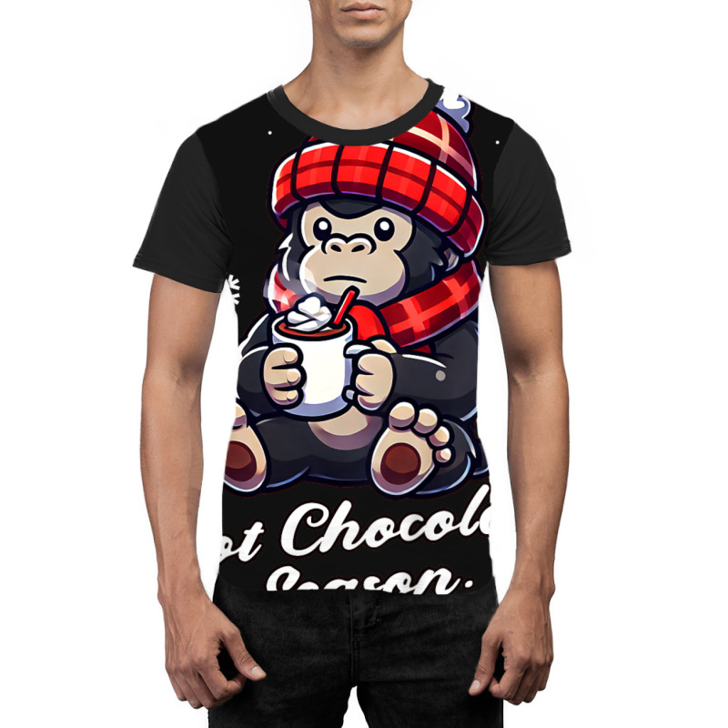 Gorilla Hot Choco Christmas 2024 Graphic T-shirt | Artistshot