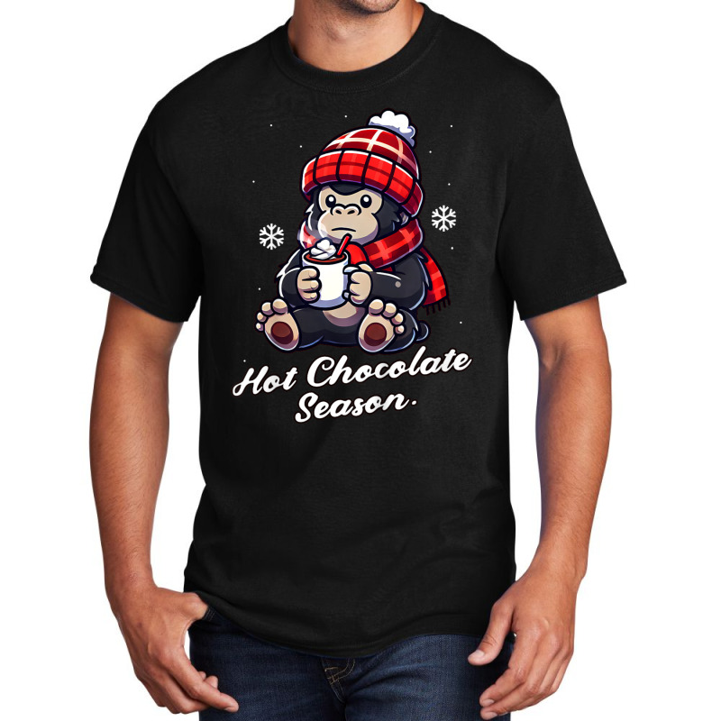 Gorilla Hot Choco Christmas 2024 Basic T-shirt | Artistshot