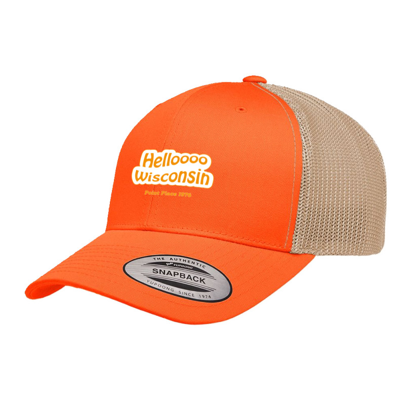 Helloooo Wisconsin Retro Trucker Cap by cm-arts | Artistshot