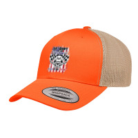 Patriotic Dirt Track, Motocross Stock Car Racing Retro Trucker Cap | Artistshot