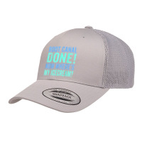 Root Canal Done Now Where's My Icecream Funny Dentist Dental Retro Trucker Cap | Artistshot